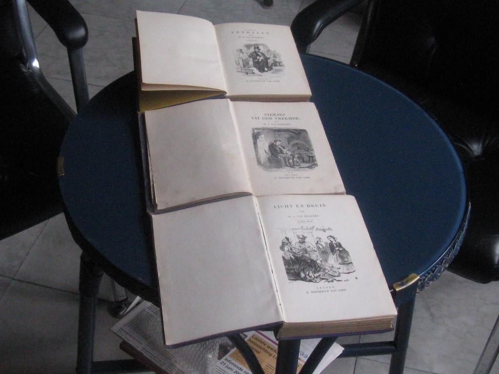 3 Verzamelboeken W.J Van Zeggelen  1811-1879, Ophalen of Verzenden, Gelezen