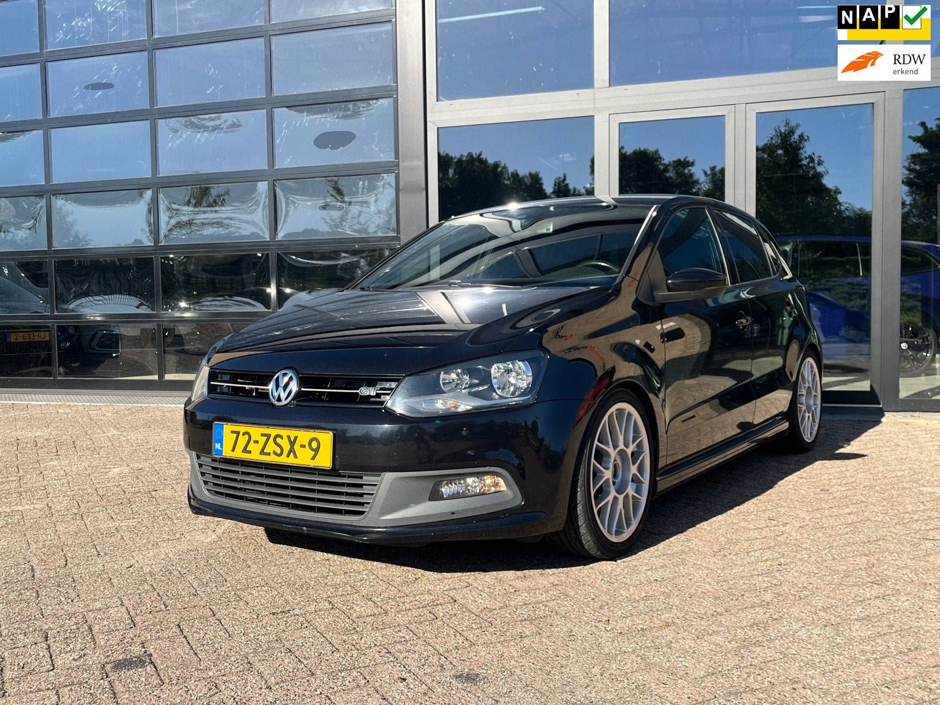 Volkswagen Polo 1.4 TSI BlueGT ,Leer/alcantara, carplay, Voorwielaandrijving, Euro 5, Zwart, 4 cilinders