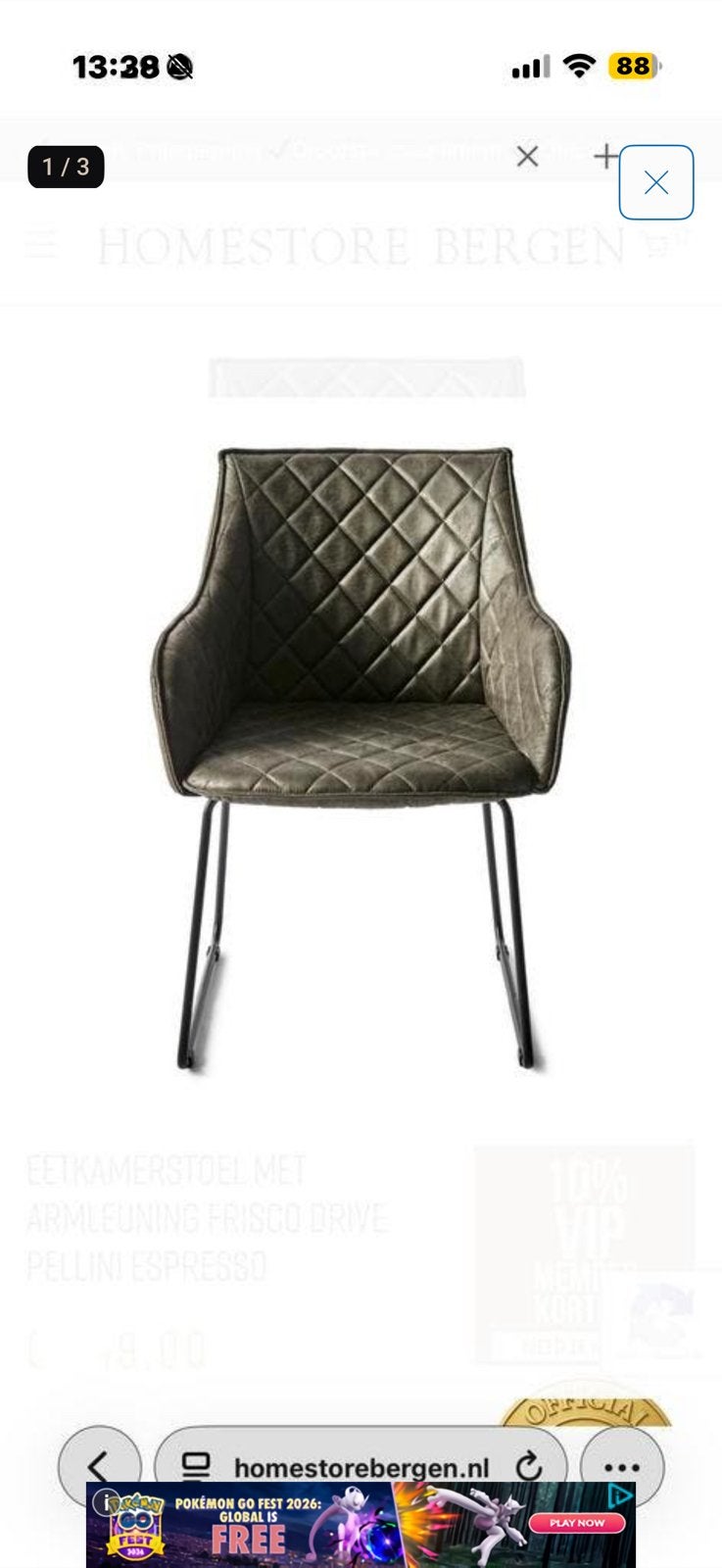 Riviera Maison Frisco Drive Pellini Espresso stoelen nieuw, Twee, Bruin, Rm, Rm