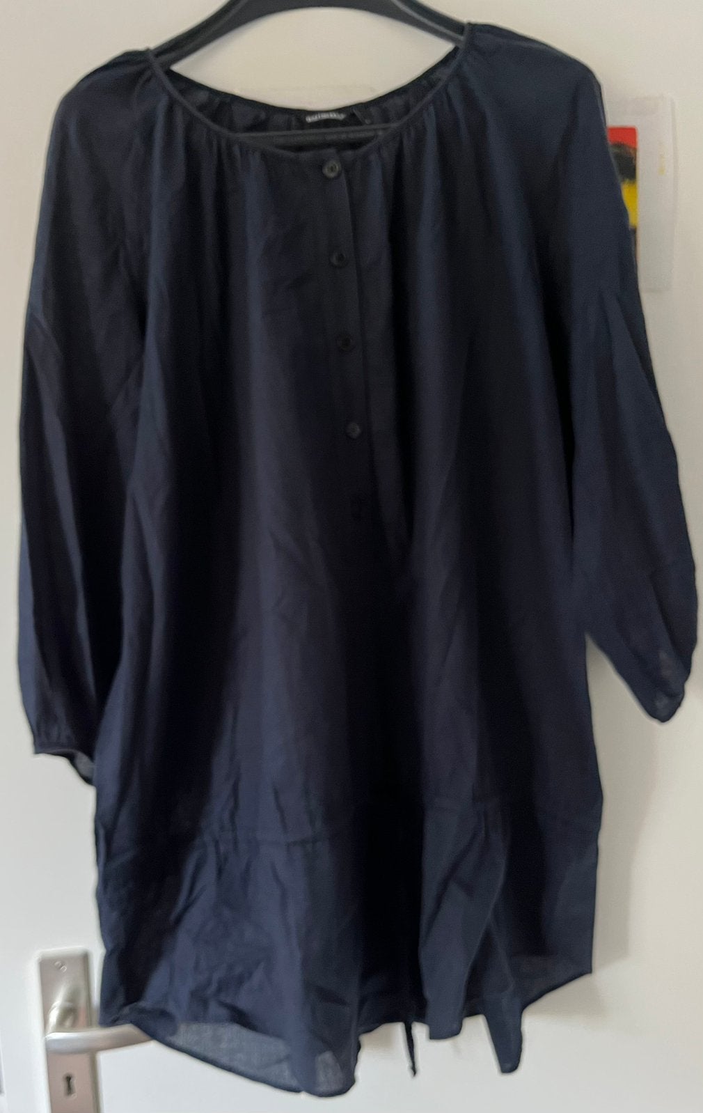 Marimekko blouse tuniek zomer maat L, Ophalen of Verzenden, Gedragen, Maat 42/44 (L), Zwart