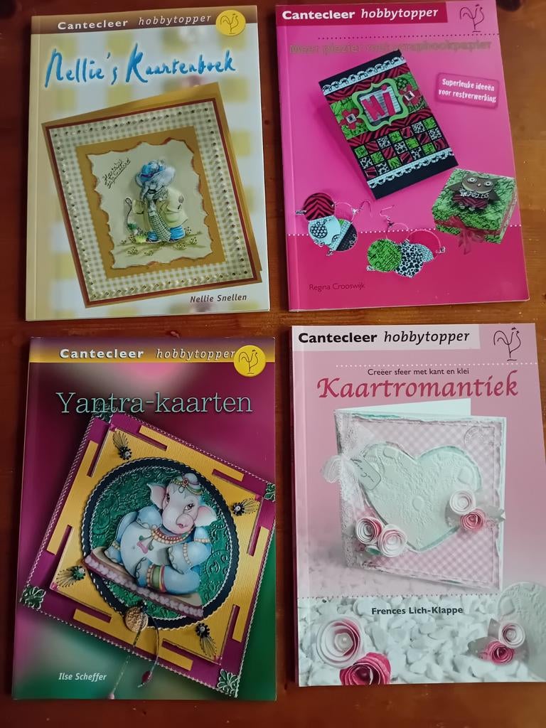 4x Cantecleer Hobbytopper Knutselboeken - Kaarten Maken, Gebruikt, Ophalen of Verzenden, Papier of Karton, Knutselboek