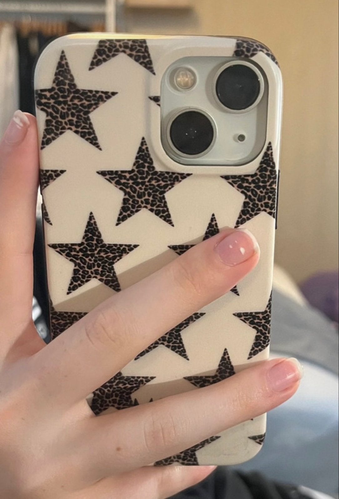 Leuk MIM Amsterdam iPhone 13 mini hoesje met sterrenprint, IPhone 13 mini, Overige merken, Nieuw, Hoesje of Tasje