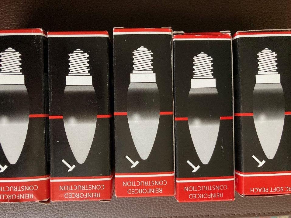 5 stuks 15W E14 "flame" lampjes, Ophalen of Verzenden, Nieuw