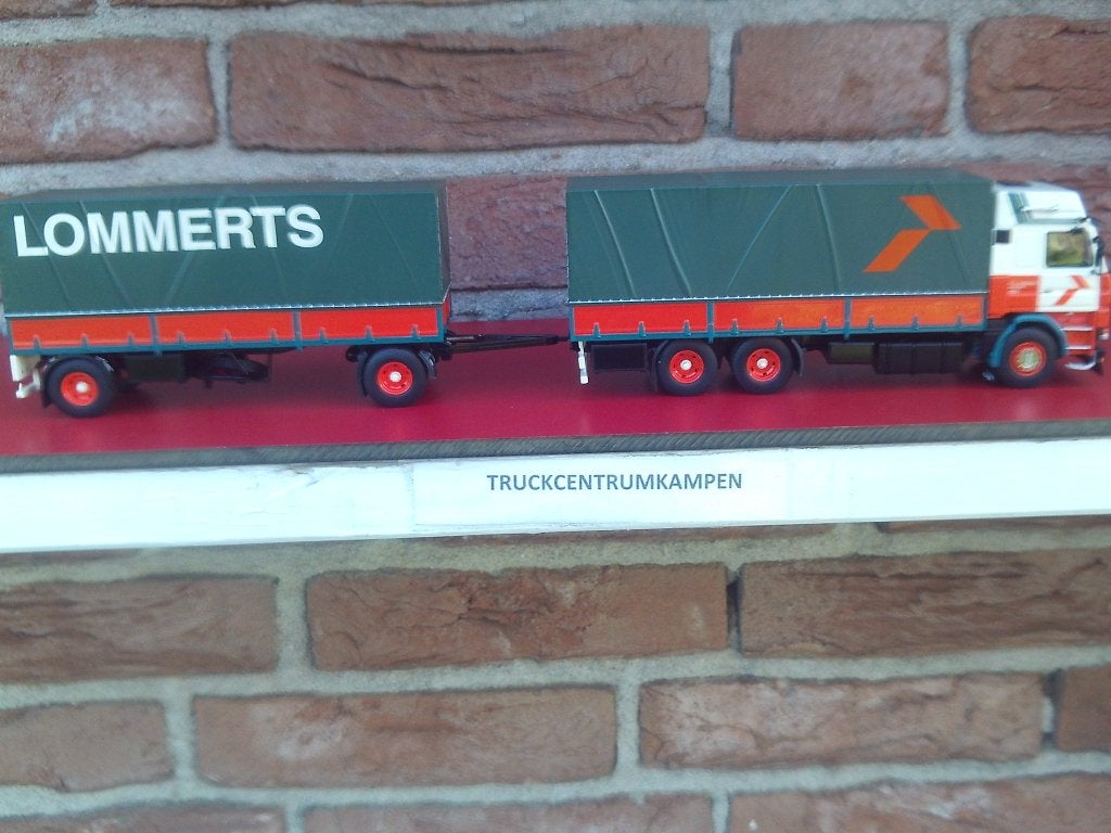 Tekno  Scania  142  V8  van  Lommerts., Hobby en Vrije tijd, Modelauto's | 1:50, Ophalen of Verzenden, Nieuw, Bus of Vrachtwagen