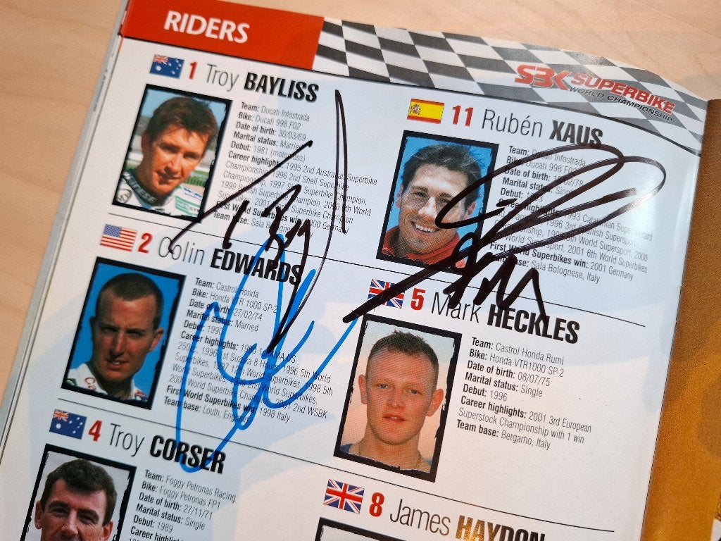 Programma WSBK Assen met handtekeningen, Ophalen of Verzenden, Zo goed als nieuw, Motoren