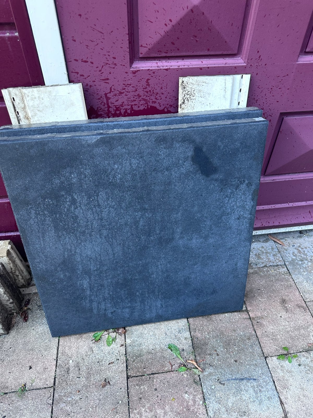 Betonnen antraciet 60x60 terrastegel - nieuw, goede staat, Ophalen, Gebruikt, Minder dan 5 m², Beton