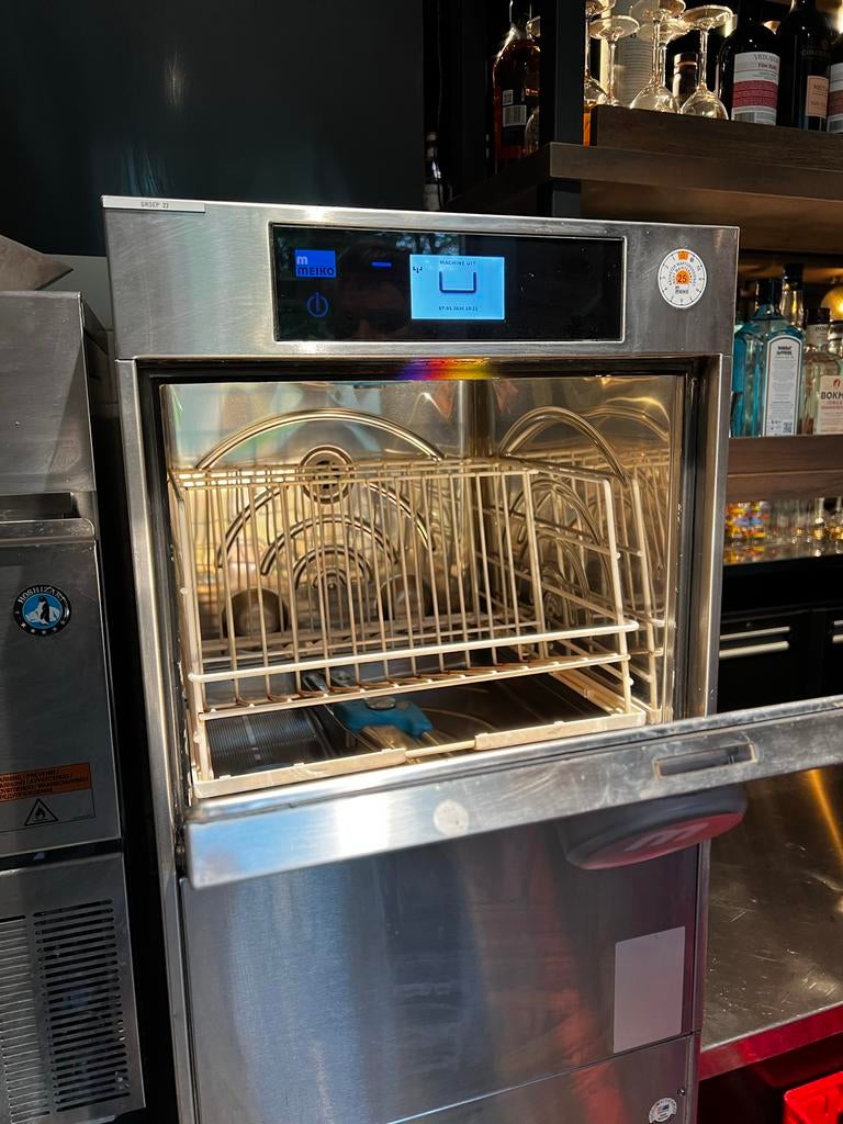 Meiko iclean Glazenspoelmachine met Osmose - Professioneel, Ophalen, Gebruikt, 60 cm of meer, Minder dan 10 liter