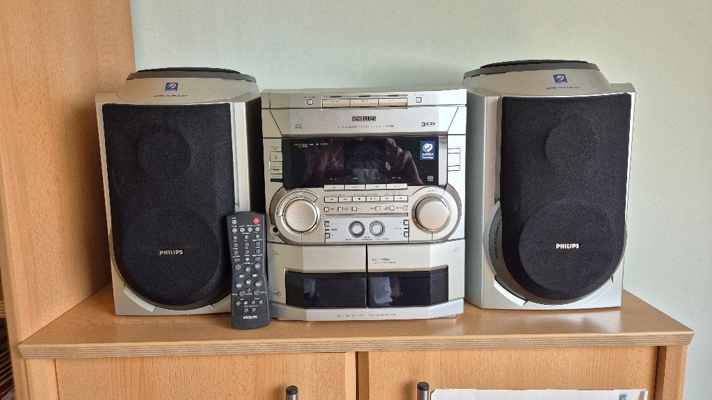 Philips FW C80 mini hifi systeem, Ophalen, Gebruikt, Tuner of Radio, Philips