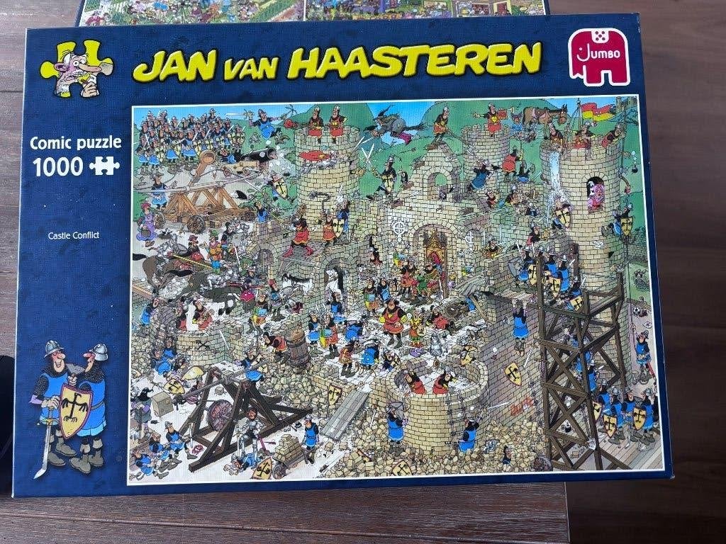 JAN VAN HAASTEREN CASLE CONFLICT 1000 stukjes, Ophalen, 500 t/m 1500 stukjes, Zo goed als nieuw, Legpuzzel