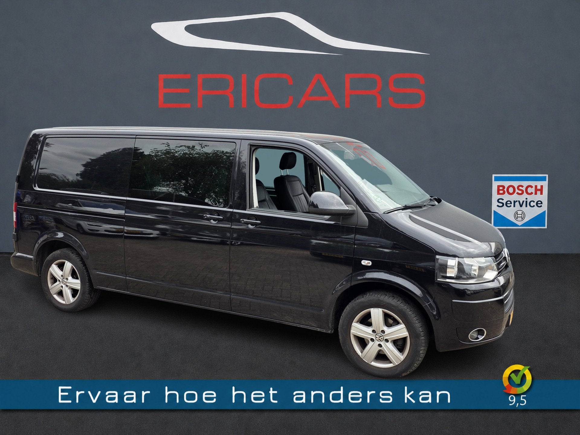 Volkswagen Transporter 2.0 TDI L2H1 DC Comfortline DSG NAVI, Euro 5, Gebruikt, Zwart, 4 cilinders