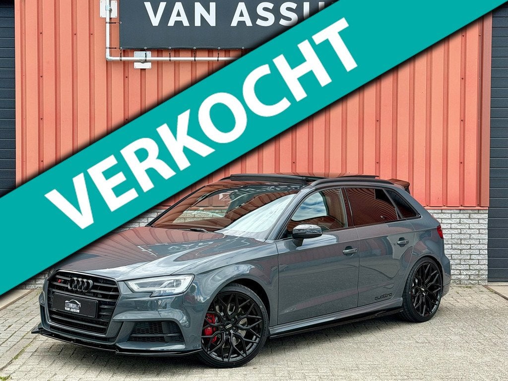 Audi S3 Sportback 2.0 TFSI S3 quattro Virtual Pano Camera 19, Auto's, Audi, S3, Zwart, 4 cilinders, 1984 cc