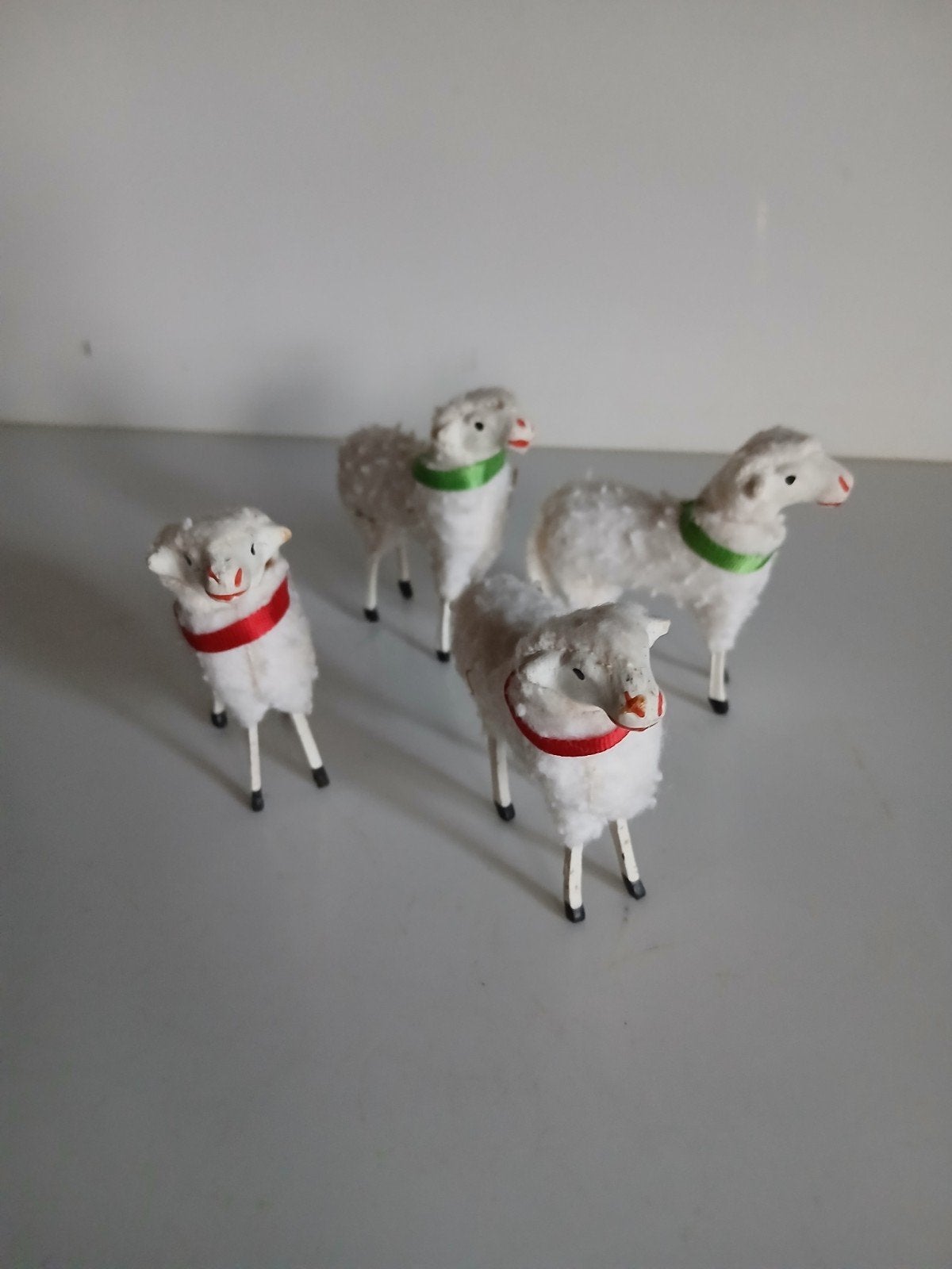 Antieke Kerstschaapjes Ertsgebergte, Ophalen of Verzenden, Gebruikt