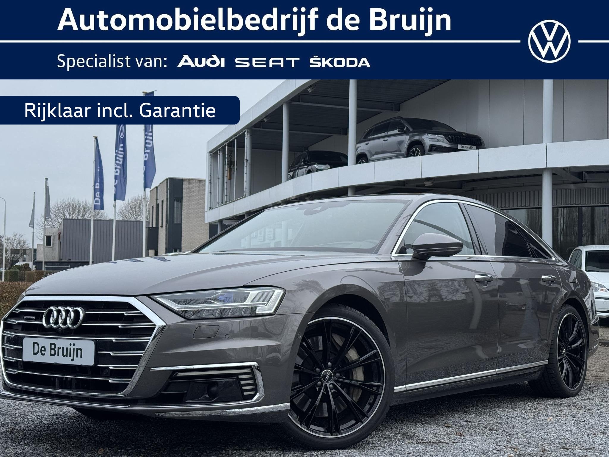 Audi A8 60 TFSIe Hybrid Quattro Pro Line Plus (Lucht,B&O,360, Auto's, Audi, 12 maanden, 14 kWh, 2995 cc, Vierwielaandrijving