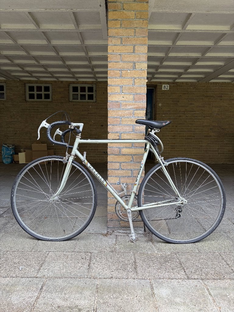 Vintage Gazelle racefiets (Trim Trophy Frame), Ophalen, 28 inch, Gebruikt, Velgrem