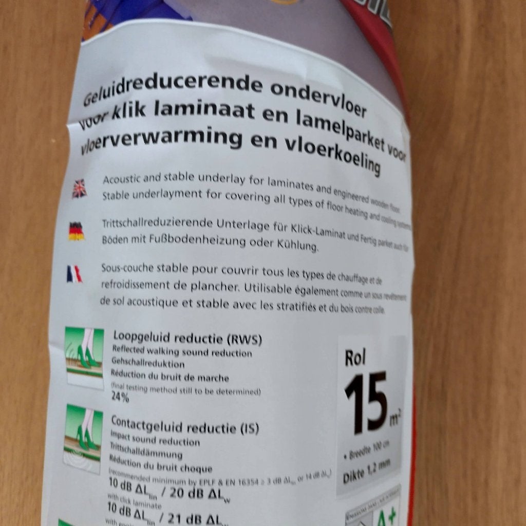 Heat-Foil ondervloer 15m2 plus resten, Ophalen, Nieuw, 15 m² of meer, Folie