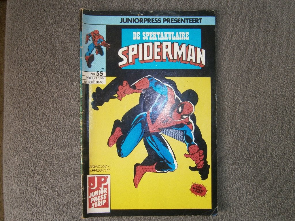 Juniorpress De Spektakulaire Spiderman nr. 55 (1984) Marvel, Boeken, Europa, Bill Mantlo & Roger Stern, Ophalen, Gelezen