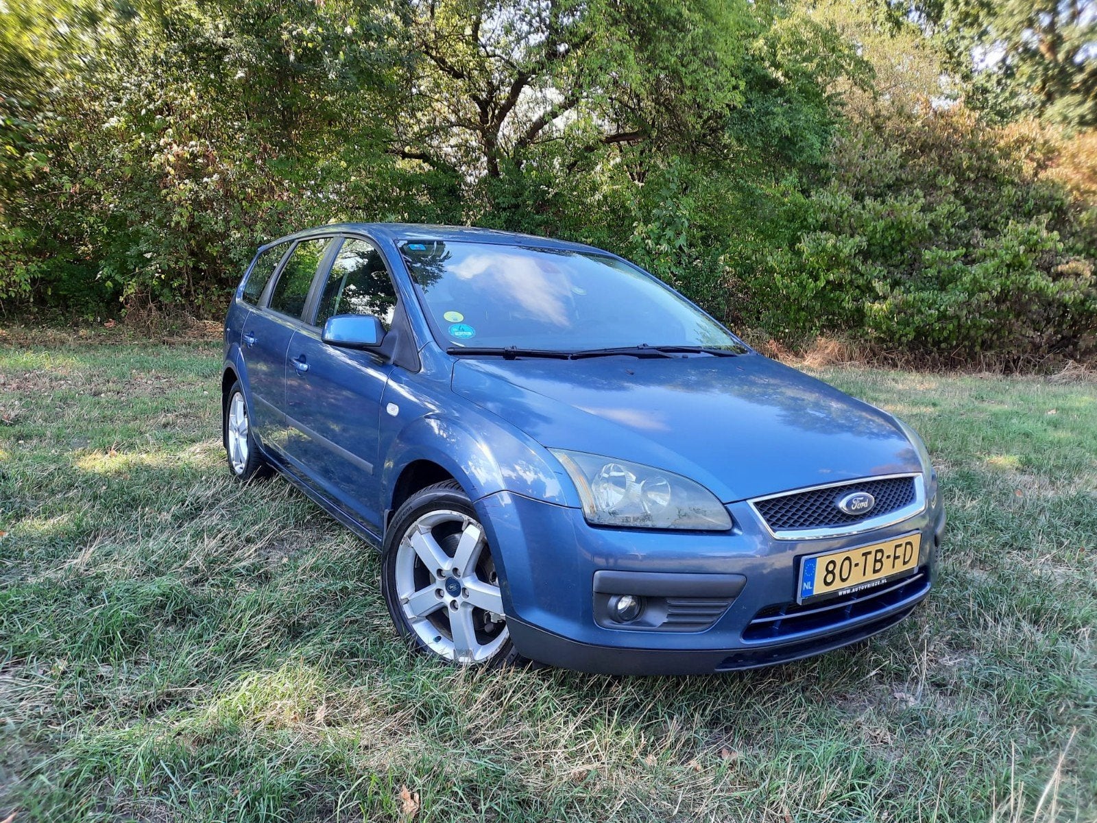 Ford Focus 2.0 107KW Wagon 2006 Tweede eigenaar Blauw, Stof, Zwart, 4 cilinders, Blauw