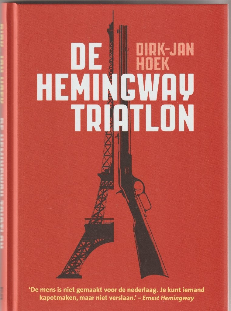 De Hemingway Triatlon Dirk-Jan Hoek hardcover, Eén stripboek, Ophalen of Verzenden, Zo goed als nieuw