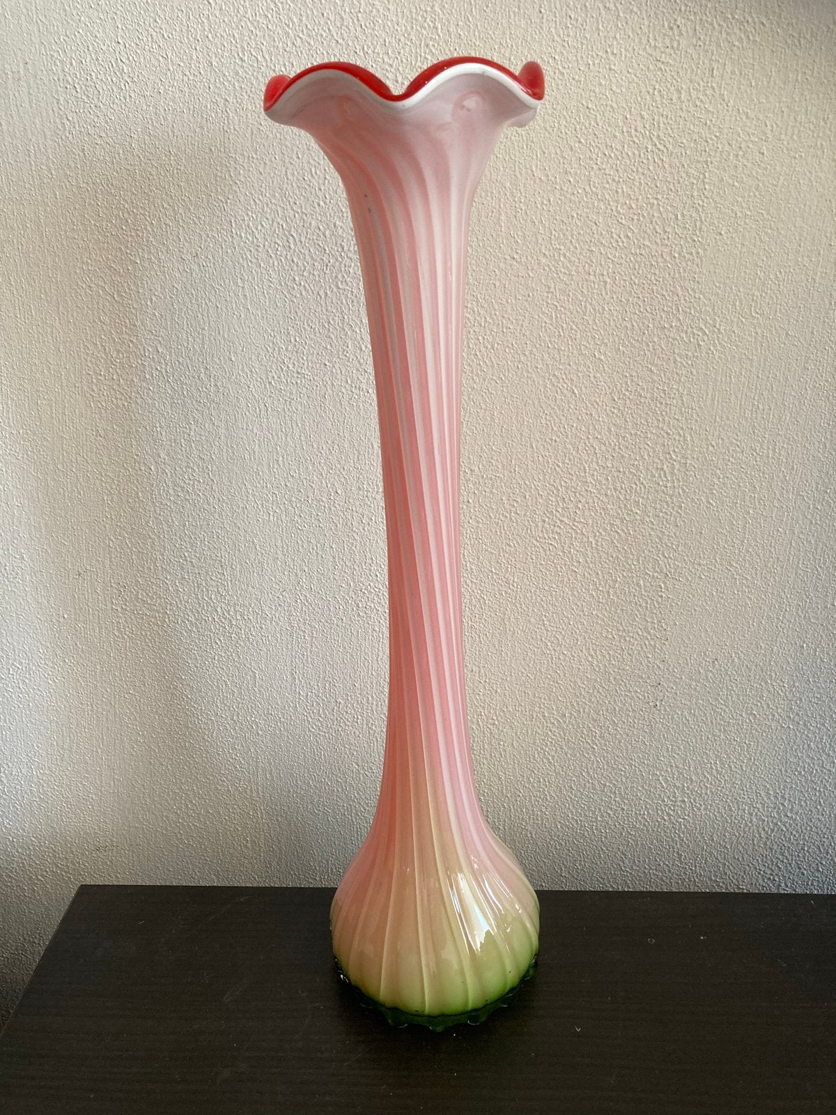 Murano Lusaka Soliflore vaas jaren 50/60, 51cm, Ophalen of Verzenden