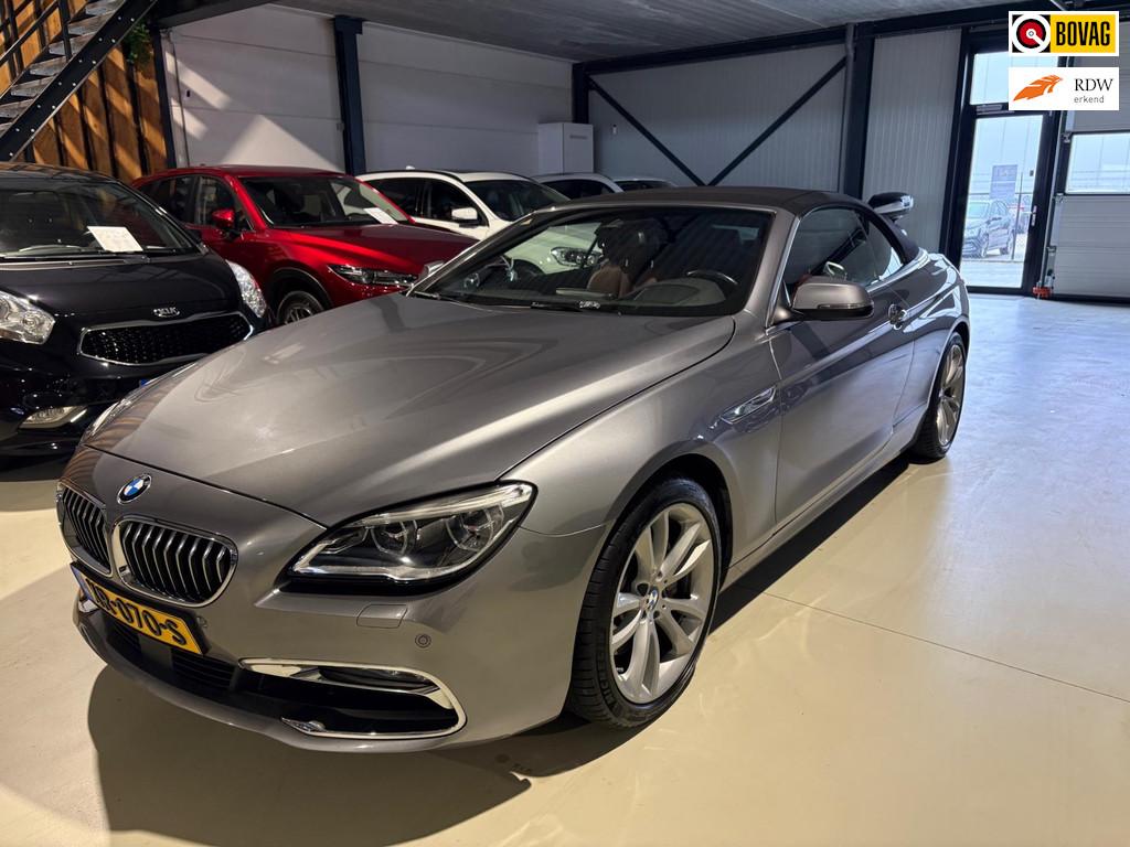 BMW 6-serie Cabrio 640xi High Executive, Auto's, BMW, Gebruikt, Euro 6, 120 €/maand, Leder