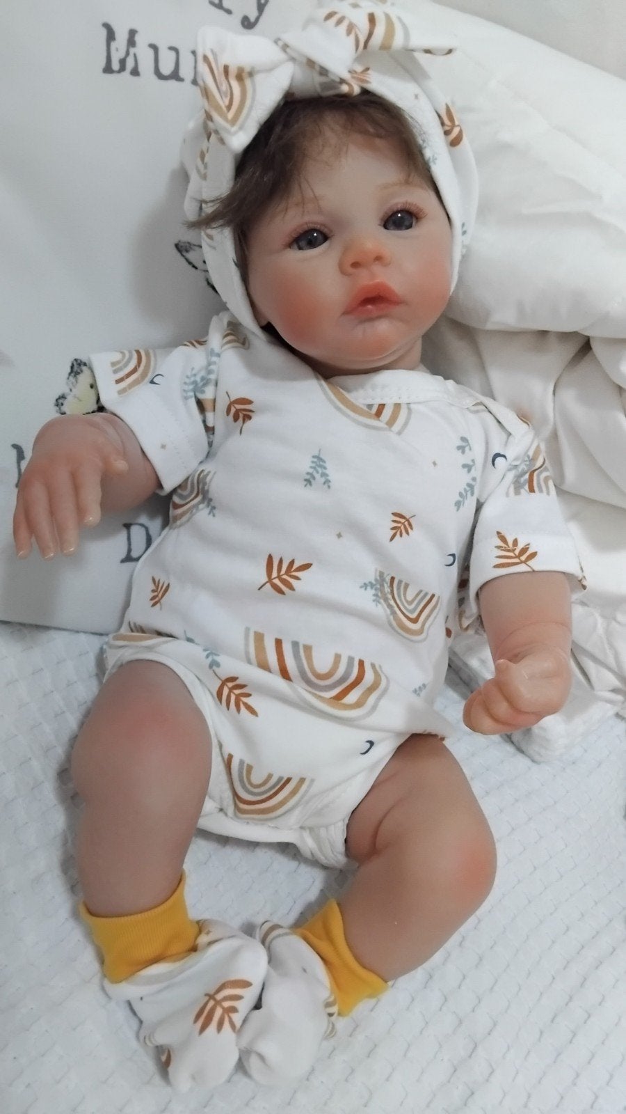 reborn babypop, Ophalen of Verzenden, Zo goed als nieuw, Levensecht of Reborn