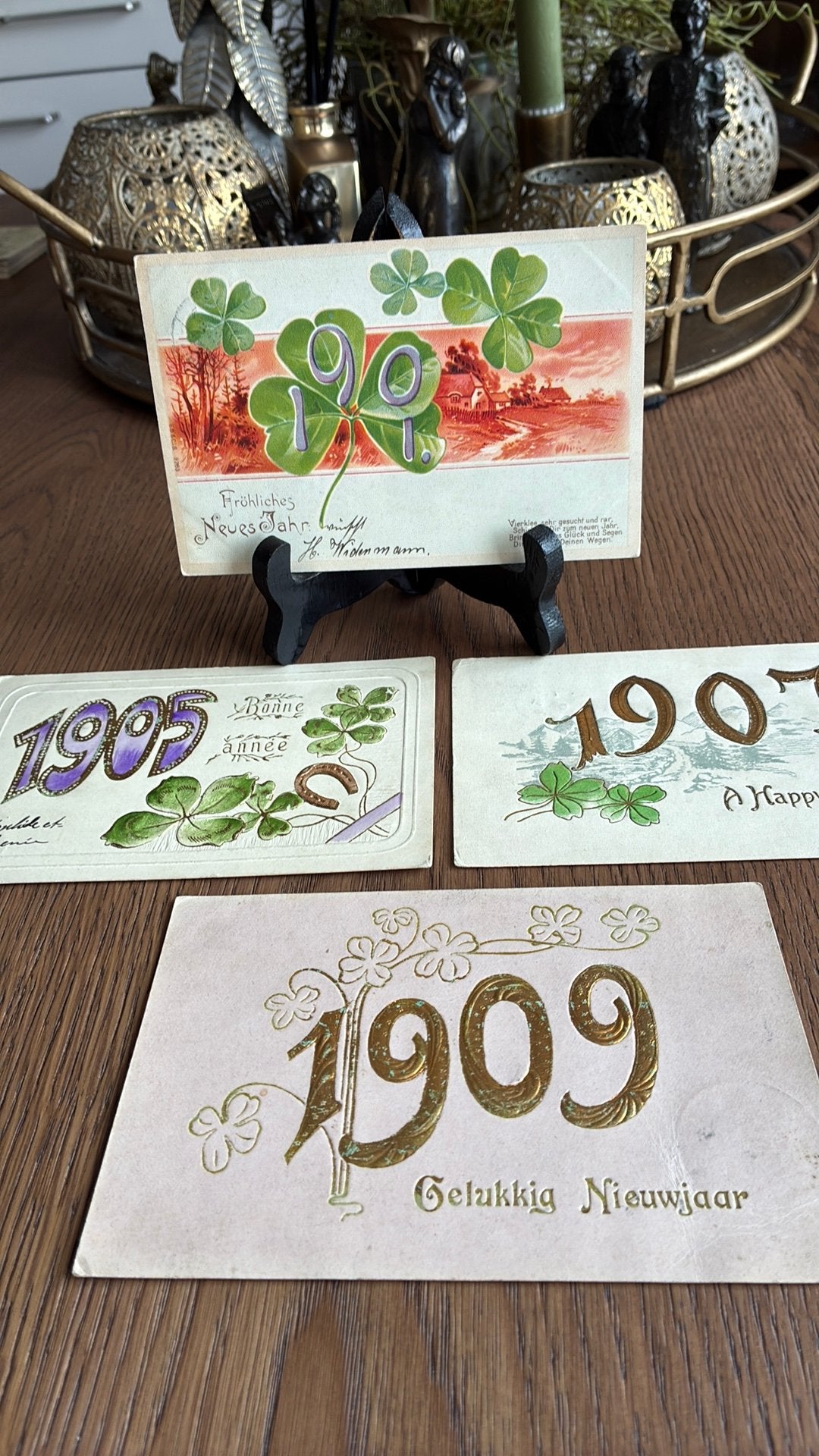 Nieuwjaar. Jaartallen 1901, 1905, 1907, 1909, Ophalen of Verzenden, Voor 1920, Feest(dag)