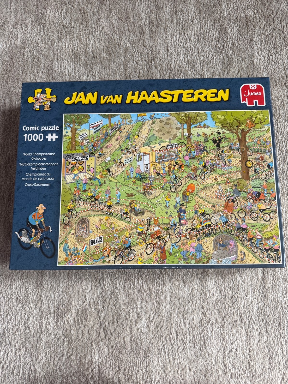 Jan van Haasteren Puzzel - Veldrijden 1000 stukjes, Ophalen of Verzenden, 500 t/m 1500 stukjes, Zo goed als nieuw, Legpuzzel