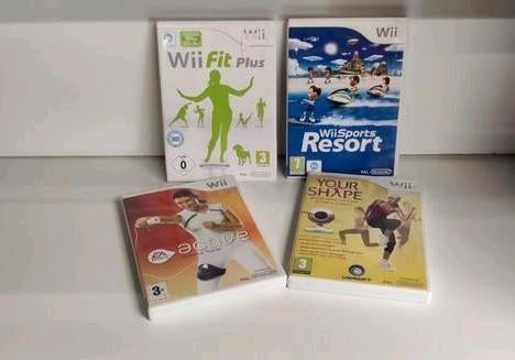 Nintendo Wii spellen set – 4 stuks, Spelcomputers en Games, Ophalen of Verzenden, Zo goed als nieuw, Sport, 3 spelers of meer