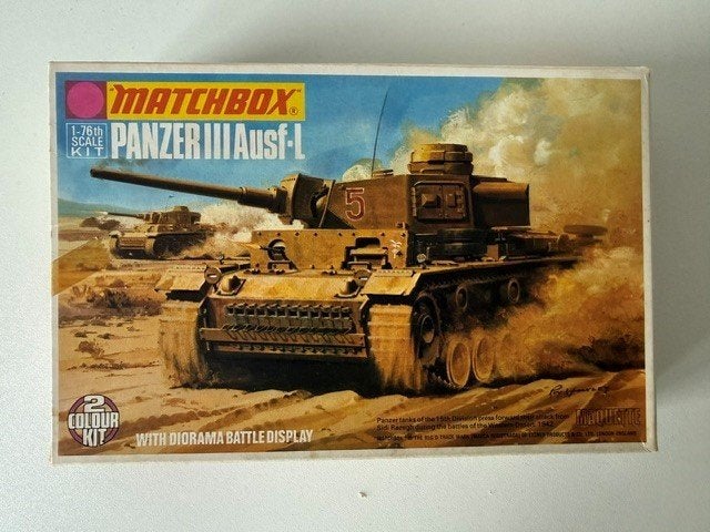 ROWASP OUTLET | Matchbox 1/96 PK-74 Panzer III | NO DECALS, Overige merken, Gebruikt, Ophalen of Verzenden, Postbus 3029, 6802 DE  ARNHEM