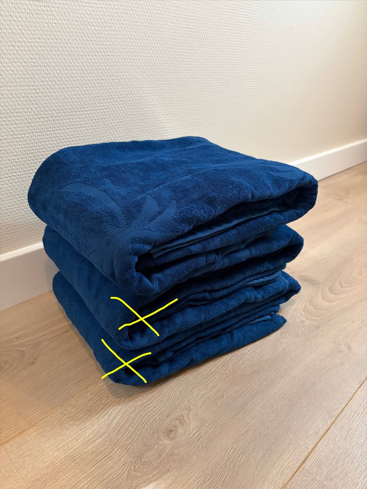 1x Beachwave strandlaken palm, Gebruikt, Blauw, Overige merken, Handdoek