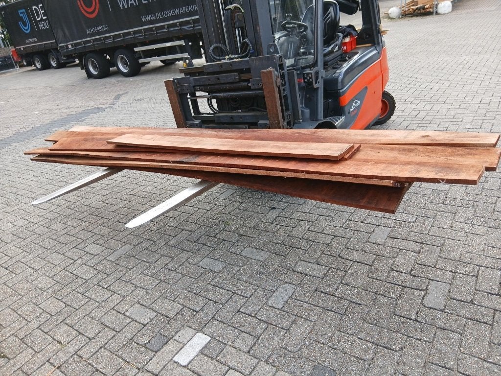 Hardhouten kantplanken 2x20cm ( B-Keus), Ophalen, Planken, Zo goed als nieuw, Hardhout