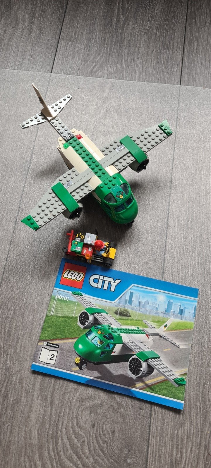 Lego City Vliegtuig 60101 met minifiguur en instructies, Kinderen en Baby's, Lego, Ophalen of Verzenden, Inclusief instructies