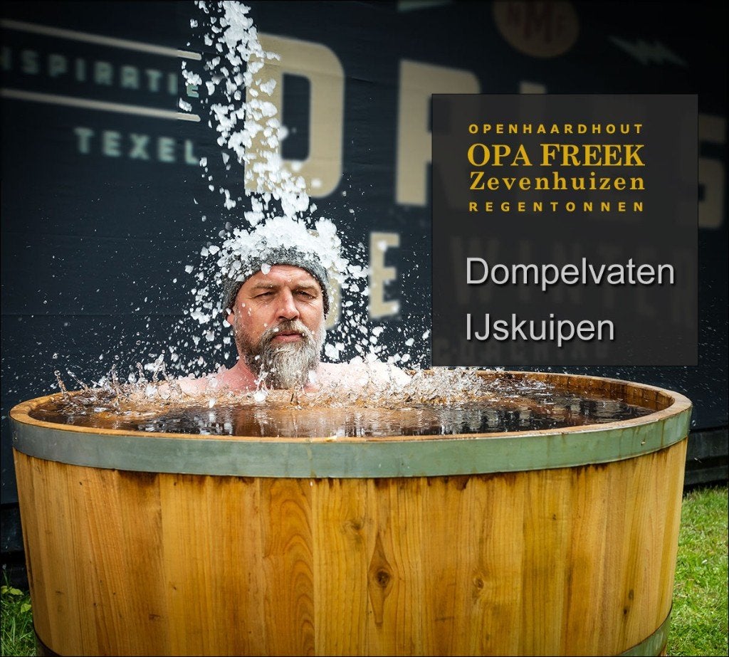 Dompelvaten IJskuipen Hottub Duurzaam Eiken OpaFreek, Tuin en Terras, Bubbelbaden en Hottubs, Nieuw, Pomp, Ophalen
