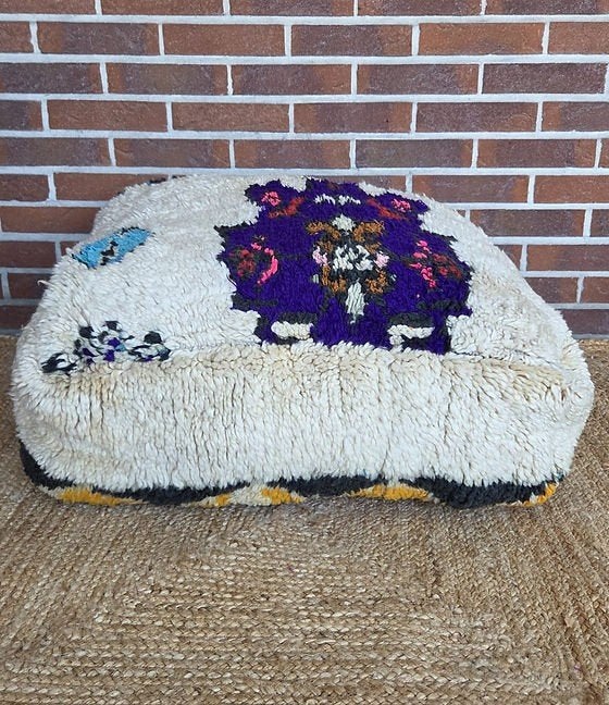 Marokkaanse vintage berber poef, poefs marokko, Ophalen of Verzenden, Nieuw, 50 tot 75 cm, 50 tot 75 cm