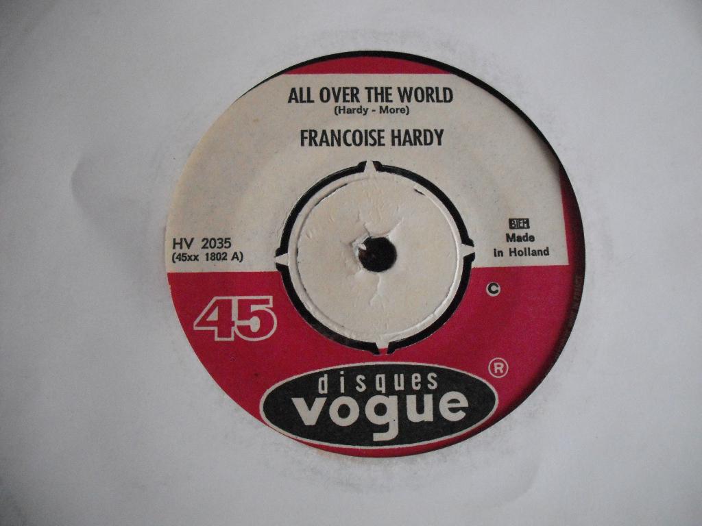 Francoise Hardy - All over the world., Ophalen of Verzenden, Zo goed als nieuw, Pop