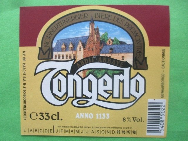 bieretiket Belgie 17-8 (18IJ) haacht, Verzamelen, Ophalen of Verzenden, Nieuw, Overige typen, Overige merken