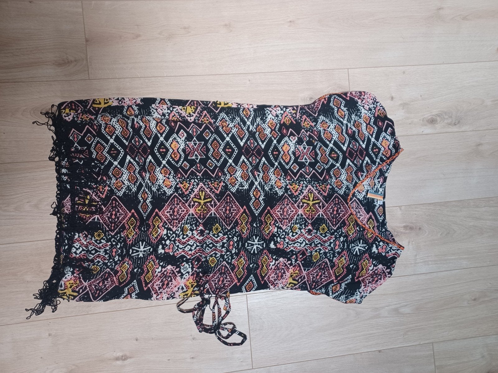 Zomers jurkje met etnische print - Beachwave, Maat 38/40 (M), Beachwave, Meerkleurig, Ophalen of Verzenden