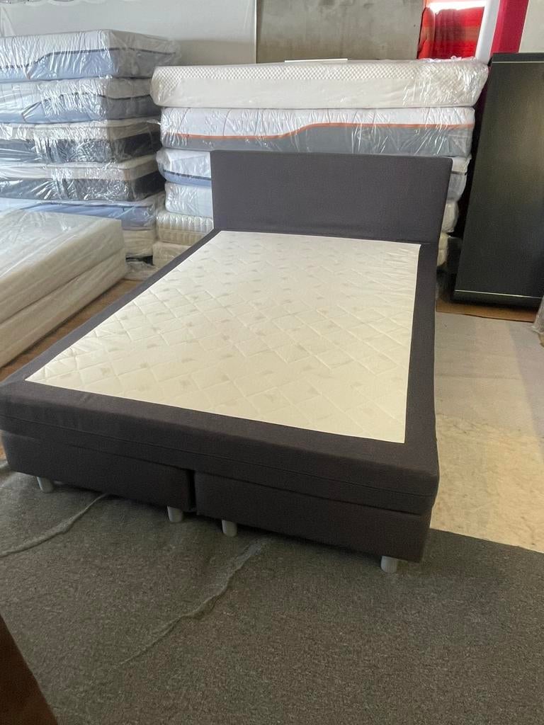 Mooie boxspringsbedden in verschillende maten, 200 cm, Grijs, ?, 160 cm