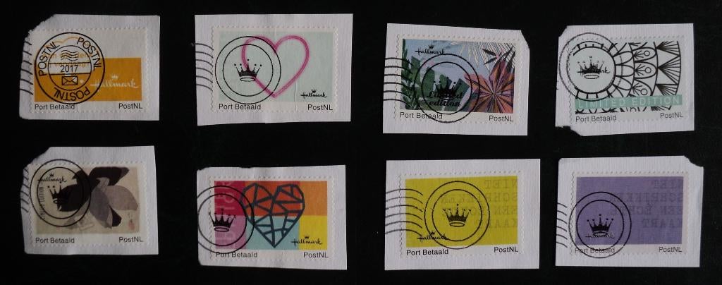 7365) 8x Hallmark, Postzegels en Munten, Ophalen of Verzenden