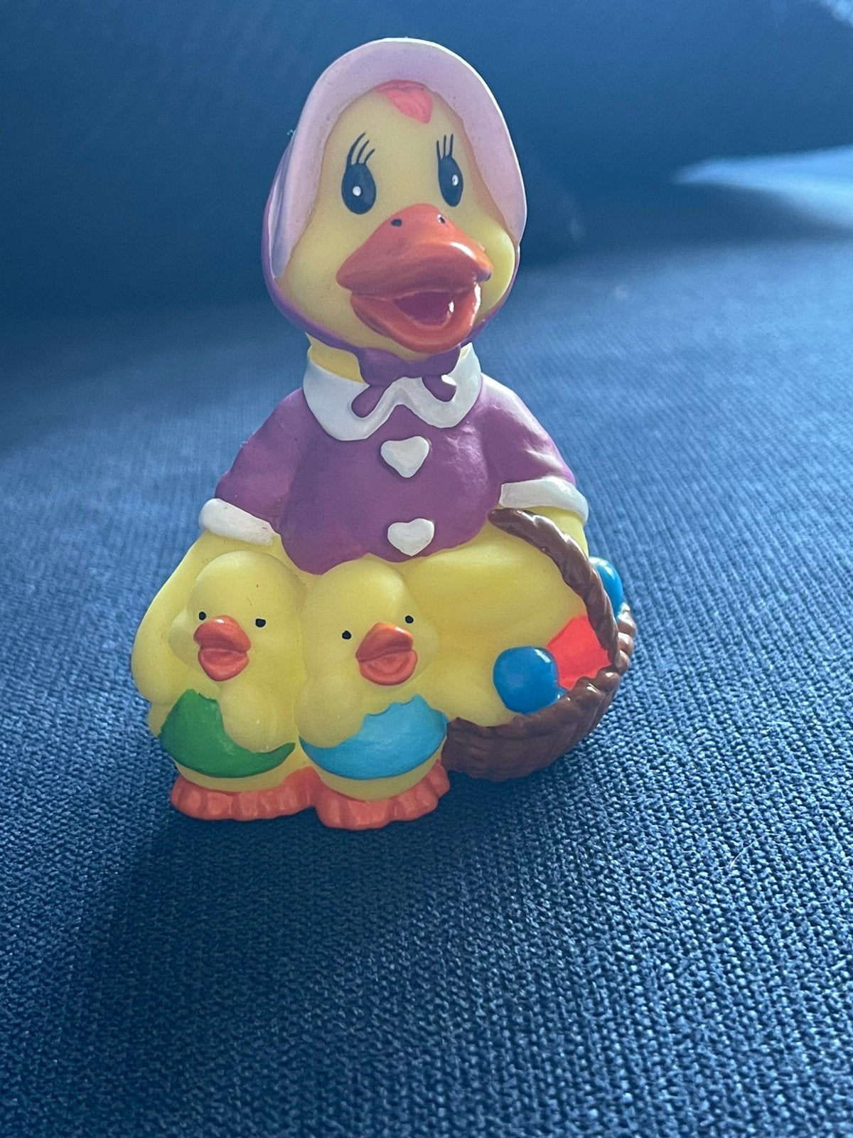 Vintage badeend 1992 moeder met twee kleine eendjes. Netjes., Ophalen of Verzenden, Zo goed als nieuw