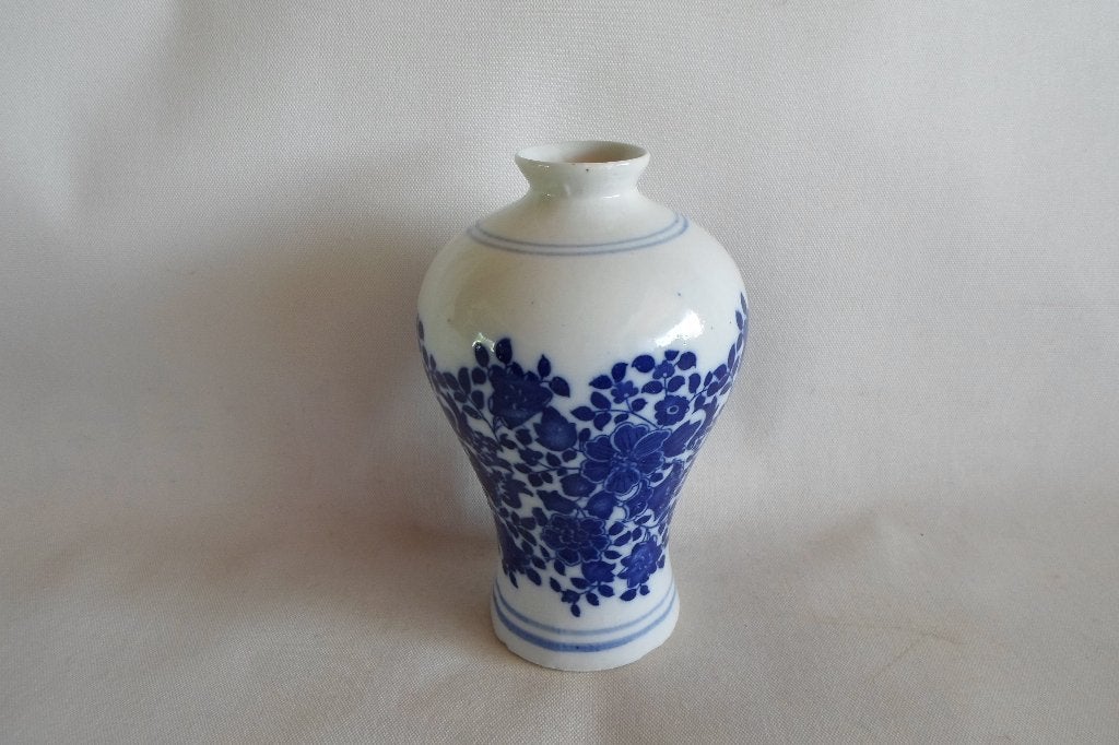 Chinese Vaas Blauw Wit Bloemen, Ophalen of Verzenden
