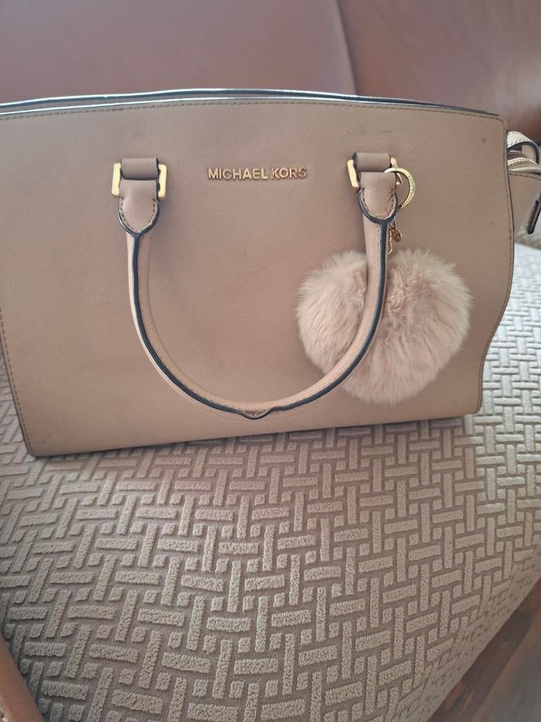 Michael Kors Handtas - Beige met hart, Ophalen of Verzenden, Beige, Handtas