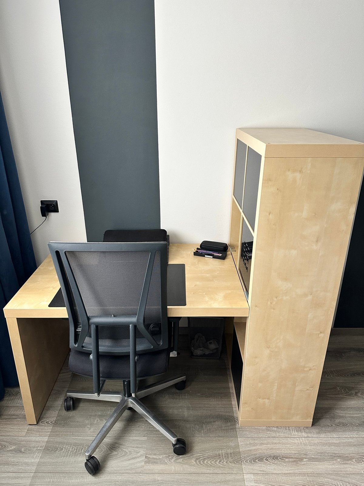 Bureau met opbergkast IKEA, Ophalen, Gebruikt, Overige merken, Hout