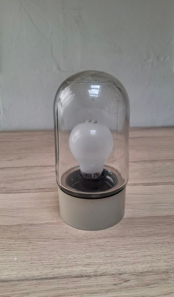 Vintage blank glas stallamp/koestallamp., Ophalen of Verzenden, Zo goed als nieuw