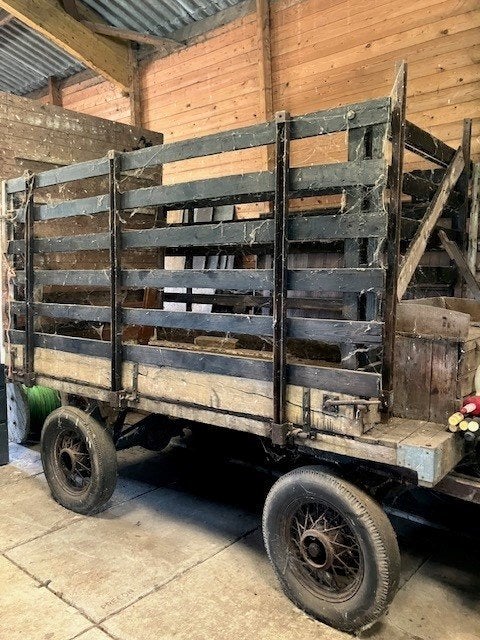 Antieke wagen, Ophalen, Gebruikt