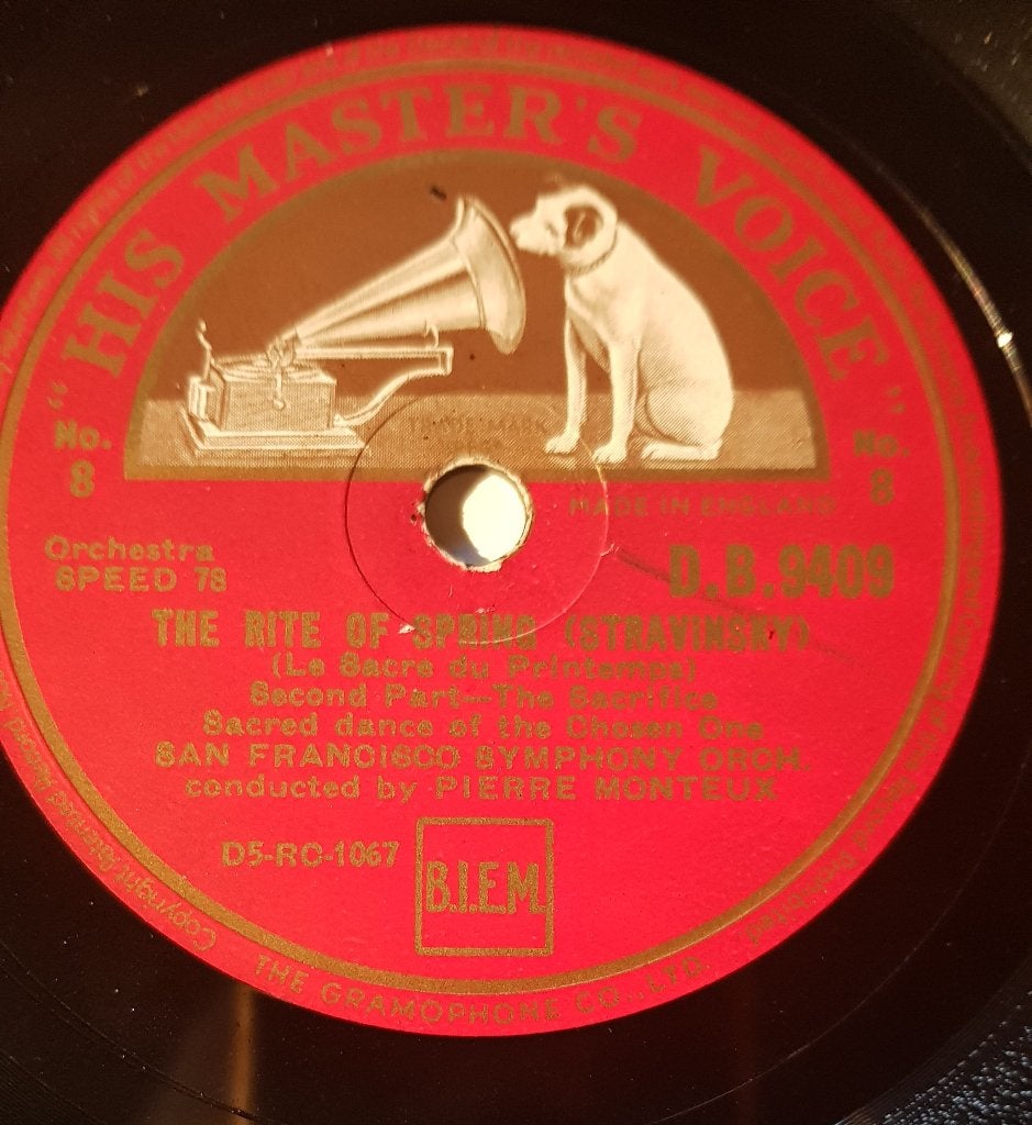 78 toerenplaten werken van Igor Stravinsky, Gebruikt, Overige typen, Ophalen of Verzenden, 12 inch