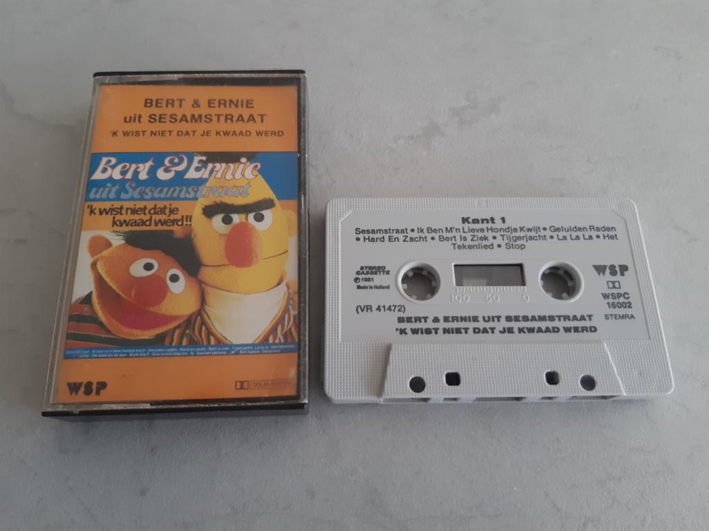 Bert & Ernie - 'k Wist Niet Dat Je Kwaad Werd Cassette., Cd's en Dvd's, Cassettebandjes, Ophalen of Verzenden, Gebruikt, 1 bandje