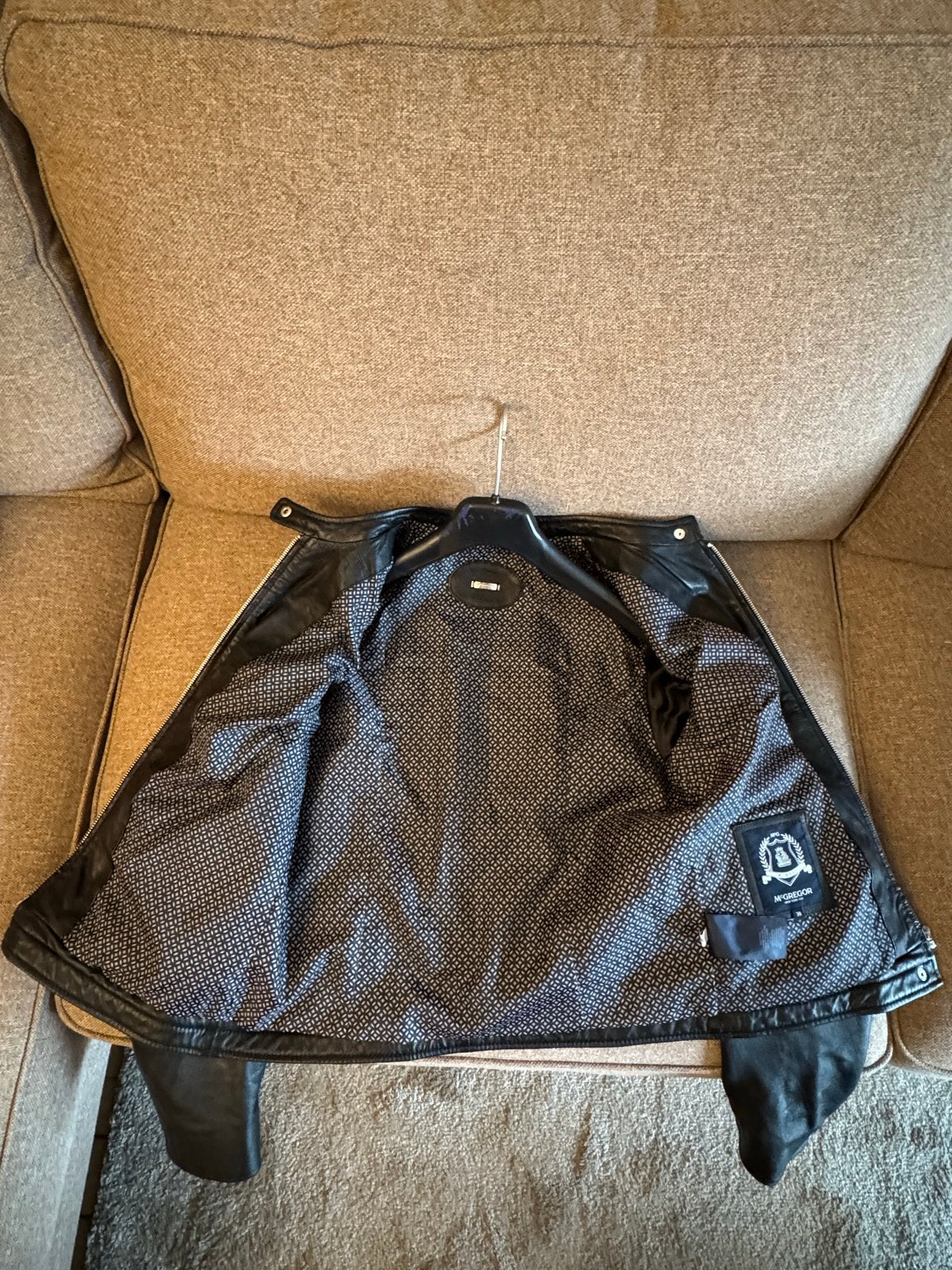 McGregor Leren Jas - Unisex - Maat 38 - Zo goed als nieuw, Ophalen of Verzenden, Zo goed als nieuw, Maat 38/40 (M), Zwart
