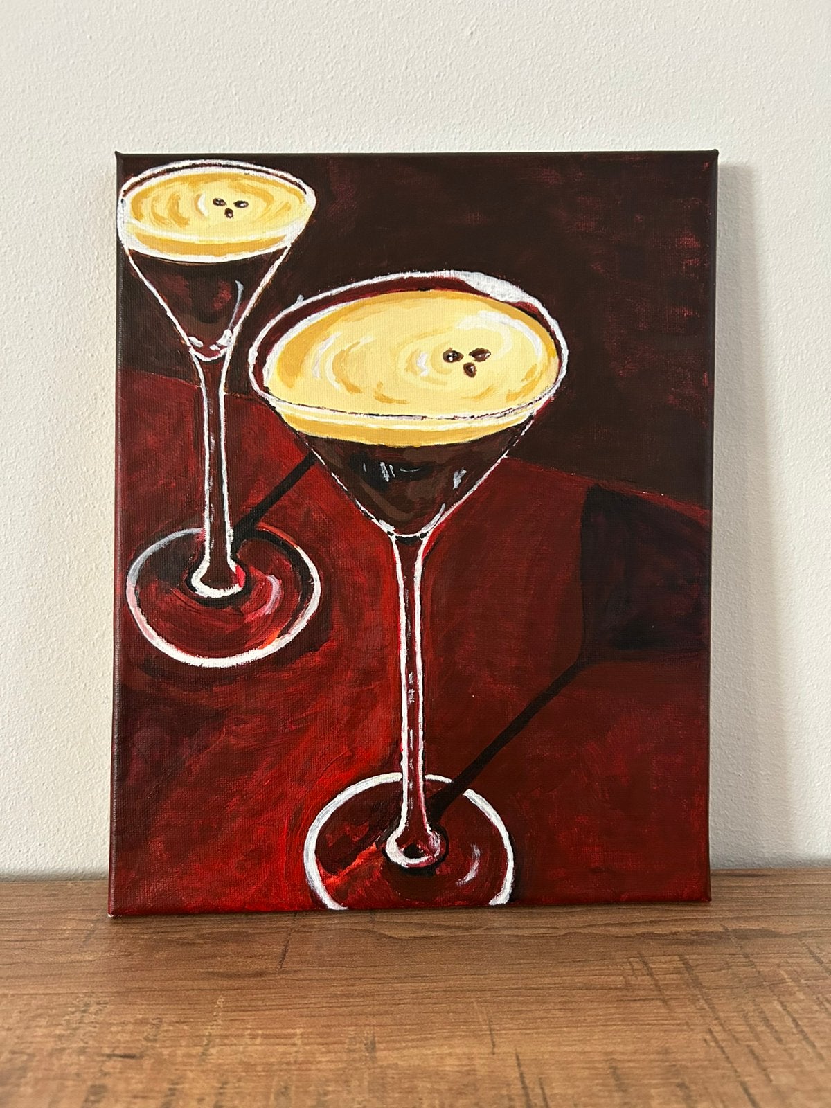 Schilderij irish coffee, Antiek en Kunst, Kunst | Schilderijen | Abstract, Ophalen of Verzenden