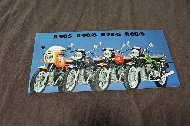 BMW R90S R90/6 R75/6 R60/6 1974 verkoop foldertje, Motoren, Ophalen of Verzenden, BMW
